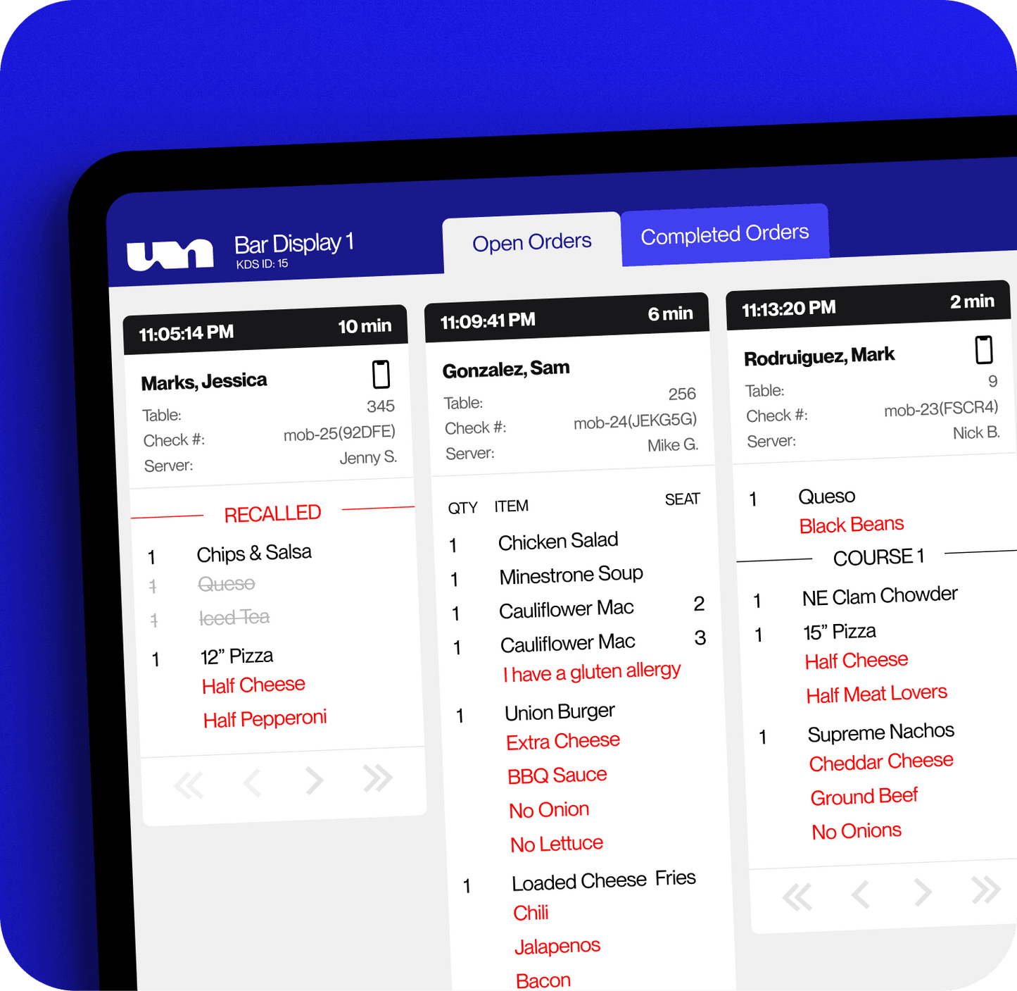 KDS - 11" Counter Stand